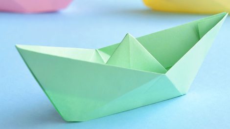 آموزش ساخت قایق کاغذی با اوریگامی