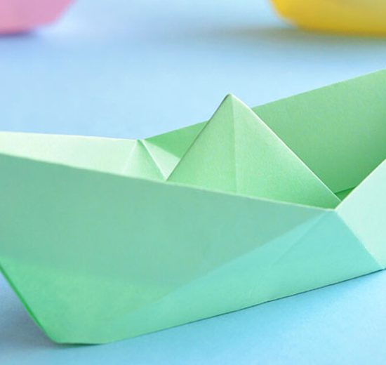 آموزش ساخت قایق کاغذی با اوریگامی
